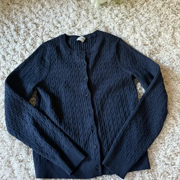 Sunday Best Navy Cable Knit Cardigan - Picture 4 of 6